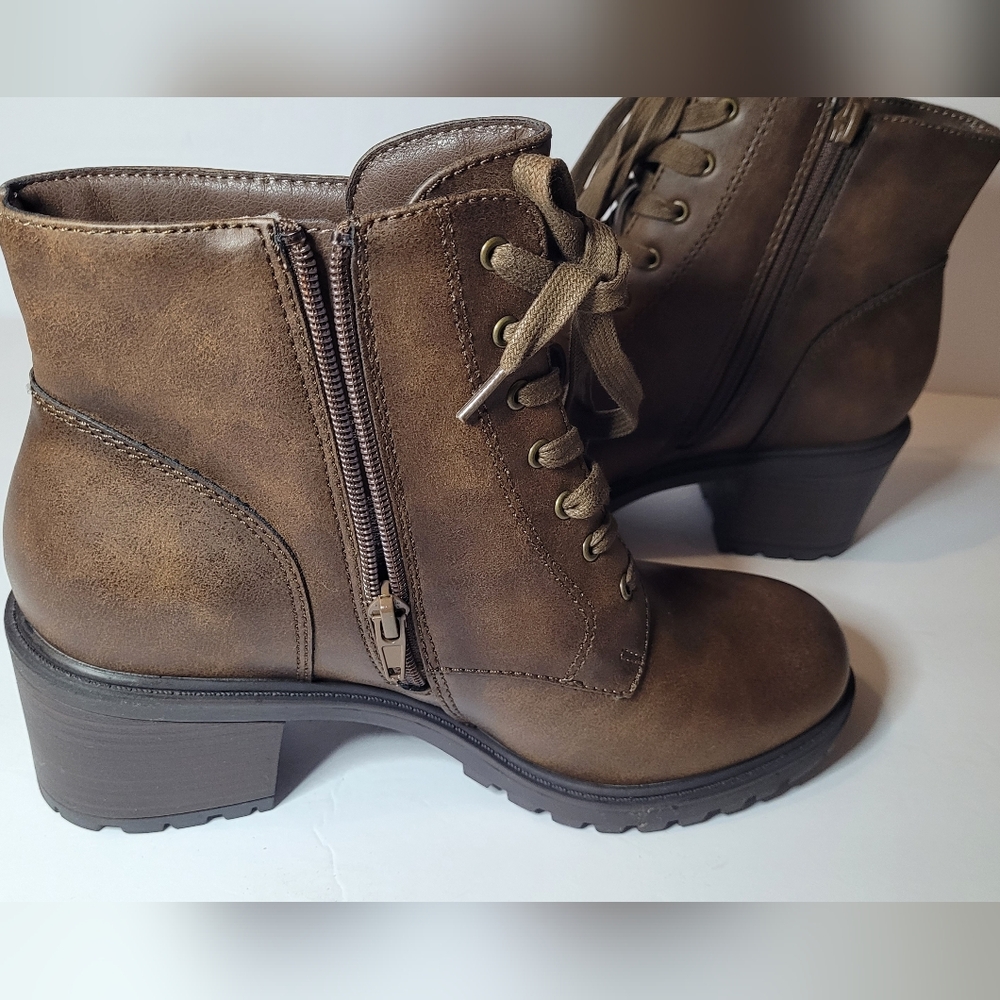 Frye And Co Ayla Womens Dark Brown Ankle Boots Size 9 - Picture 6 of 9